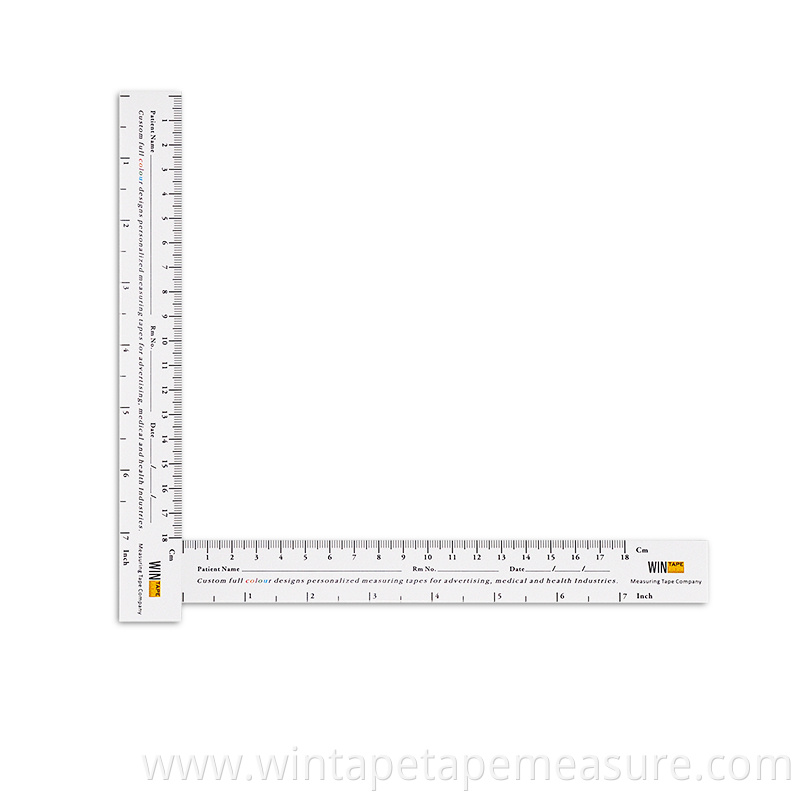 printable wound measuring ruler 18cm custom paper tape measure